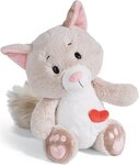 NICI plyš Love Mačička huňatá 25cm, sediaca, GREEN