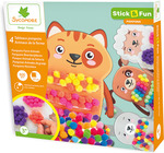 Sycomore Stick &amp; Fun - zdobenie brmbolcami - domáce zvieratká