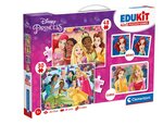 EDUkit - Princess 4v1 (pexeso, 48 + 30 puzzle, 6 kociek)