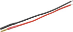 Konektor pozlátený 2.0mm s káblom 20AWG 10cm (1 pár)