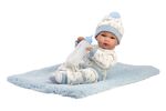 Llorens 63509 NEW BORN NIÑO - muñeca bebé realista con cuerpo de vinilo completo