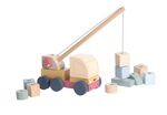 CUBIKA Pastel 15917 Autožeriav s magnetom - drevená skladačka 14 dielov