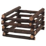 Heuraufe Kleintiere Naturholz 15x11x15 cm