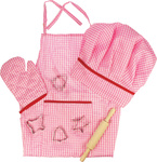 Bigjigs Toys Ružový set šéfkuchárky