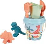 Vedierko Dinosaurus s príslušenstvom a 2 formičky, 17 cm