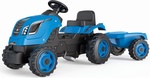 Smoby Šliapací traktor Farmer XL modrý s vozíkom