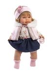 Llorens 42170 CARLA - muñeca realista con sonidos y cuerpo de tela suave