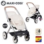 Športový kočík pre bábiky dvojičky Maxi Cosi béžový