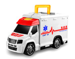 Auto sanitka s efektmi garáž nemocnice 33,5 cm