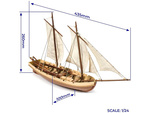 OCCRE HMS Bounty 1:24 komplet