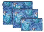 Set von 3 Täschchen Mucha - Hyazinthe