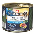 Konzerva Ontario Adult monoprotein kačacie paté s tekvicou200g