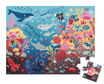 Janod Puzzle Magique Océan avec Lampe de Poche