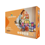 Cleverclixx Magnetická stavebnice Petite Pastel Pack – 36 ks