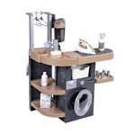 Smoby Wäscherei 3in1 mit Bügeleisen und Stabstaubsauger Rowenta