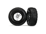 Traxxas koleso 2.2/3.0", disk SCT Split-Spoke saténový-čierny, pneu SCT (2)