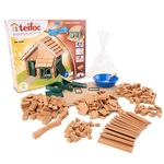 TEIFOC Baukasten Haus mit Ziegeldach 200 Teile