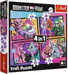 Trefl Puzzle Monster High: Elektrizujúci deň 4v1
