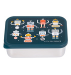 A Little Lovely Company – boîte à déjeuner en acier inoxydable avec couvercle en plastique – robots