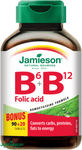Jamieson Vitamíny B6, B12 a kyselina listová 110 tablet
