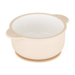 PETITE&amp;MARS Bol ceramic cu înveliș de silicon Desert Sand