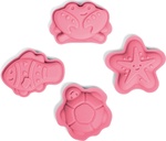 Bigjigs Toys Silikónové formičky ružové Coral