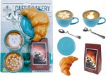 Juego de café con accesorios de plástico 17x23cm