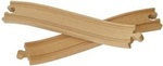 BABU vláčiky - Koľaj S 22,5 cm, 2ks