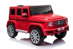 Elektrické autíčko Mercedes G500 12V, červené, 2,4 GHz diaľkové ovládanie, USB / SD Vstup,