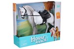 Figurine de cheval avec selle noire 32 cm