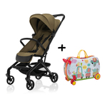 Sportovní kočárek Jet + kufřík Pack&amp;Ride Zdarma, Toffee Brown