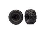 Traxxas roue, jante noire, pneu Talon MXT (nitro a/ électrique a) (2)