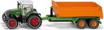 SIKU Farmer - traktor Fendt s vyklápacím prívesom, 1:50