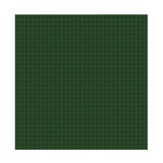Brixies Plus 225.023 Grundplatte zum Bauen - dunkelgrün 25,5 x 25,5 cm