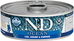 N&amp;D CAT OCEAN TUNA, COD, SHRIMP &amp; PUMPKIN KITTEN 70 GR