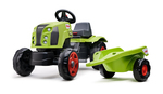 Falk Tractor de pedales Claas Arion 470 con remolque