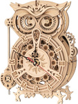 RoboTime 3D fa mechanikus puzzle Bagoly óra