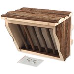 Heuraufe Kleintiere Wald Holz 20x15x17cm