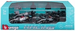 Bburago 1:43 RACE Formula F1 4PAC Mercedes-AMG F1 W15 (2024) #44 L.Hamilton #63 G.Russell