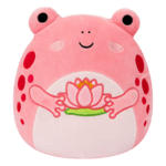 SQUISHMALLOWS Ružičasta žaba s lopočem - Lonina