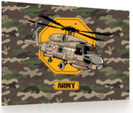 Tischset 60x40cm Helikopter