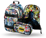 BAAGL SADA 3 Skate Batman Comics: Rucksack, Federmäppchen, Tasche