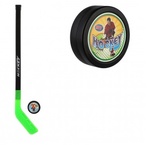 Hokejka s pukom plast 74cm 2 farby