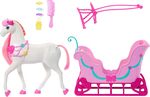 Mattel Barbie Louskáček Sáně s koněm
