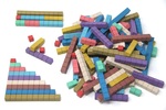 Wissner Počítacie tyčinky Montessori 10 farieb 100 ks