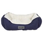 Pat Wilton Box Bed albastru M 60x50cm