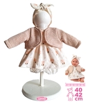 Llorens M740-016 oblečenie pre bábiku bábätko NEW BORN veľkosti 40-42 cm