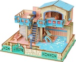 Woodcraft Drevené 3D puzzle Vila na ostrove Lembongon