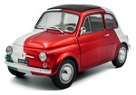 1:18 FIAT 500 TRIBUTE TO ITALIA BI-COLOR 1965 RED