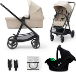 KINDERKRAFT Kočík kombinovaný 3v1 Newly Sand beige + Mink PRO